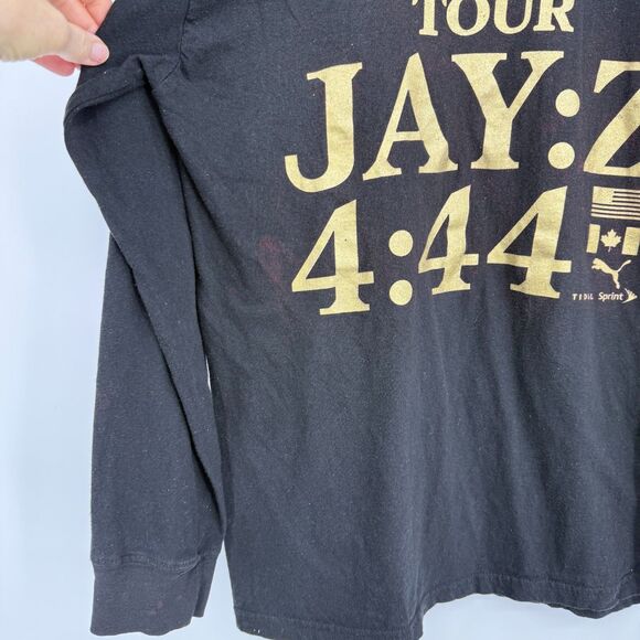 Jay Z 4:44 Tour 2017 Shirt M womens long sleeve tee Black Rap Hip Hop Concert - Picture 6 of 11
